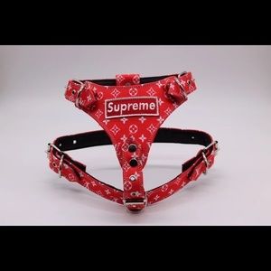 Size small for frenchie type size dog harness and leash included